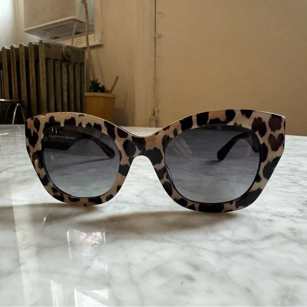 Kate Spade Leopard Cat-Eye Sunglasses